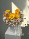 Yellow Gerbera Tulips Box M