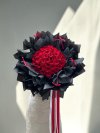 40 Red Roses Fluffy Bowtied Wrapping Bouquet