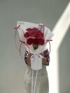 10 Red Gerbera Bow Bouquet