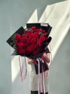 40 Red Roses Love Bow Bouquet