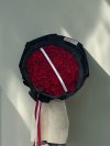 100 Red Roses Black Wrapping FREE DELIVERY