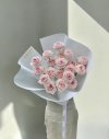 20 Pink English Roses Foam Wrapping - S
