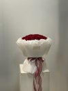 30 Red Gathered Bloom Bouquet