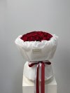 30 Red Gathered Bloom Bouquet