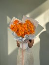 20 Orange Roses Foam Wrapping