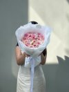20 Pink Roses Bouquet With Butterflies