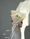 White Tulip Cream Wrapping Bouquet