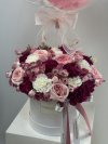 Purple Pink Mix Garden Roses Box