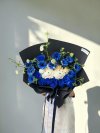 Blue Puppy Bouquet with Blue Ecuadorian Roses