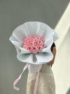 30 Pink Roses With Initial Cloud Foam Wrapping