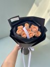 10 Cappuccino Roses Black Wrapping