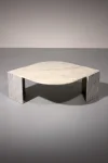Marble Coffee Table Leaf Profiled Legged Stand