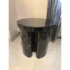 Marble Bedside Table Thick Rounded Twin Stand