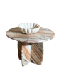 Mable Side Table Circilar Edge Oval Designed