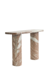 Marble Console Table Circular Edge