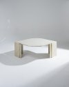 Marble Coffee Table Unique Minimalistic Leaf Stand
