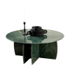 Mable Coffee Table Circle Circular Top Oval Leg