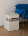 Mable Side Table Book Shelf Cubed Designed
