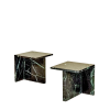 Mable Bedside Table Square Back Support Sharp Edge