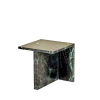 Mable Bedside Table Square Back Support Sharp Edge