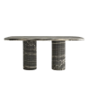 Marble Round Dining Table Stand Circular Edge Two Stand