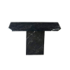 Marble Console Table Square Sharp Edge Cube Legged