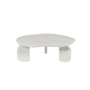 Marble Coffee Table Unique Minimalistic Circle Round Edge