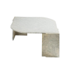 Marble Coffee Table Unique Minimalistic Leaf Stand
