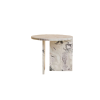 Marble Side Table Circular Top Table Rounded Edge