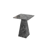 Marble Side Table Pyramid Sharp Leg Pointy