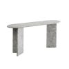 Marble Console Table V Shaped Circular Edge