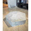 Marble Coffee Table Hexagonal White Symmetrical Continental