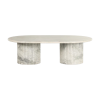 Mable Coffee Table Circle Profiled Circular Top