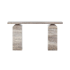Marble Console Table Pyramid Structured Twin Tower