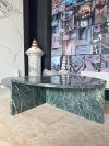 Marble Coffee Table Stacked Emerald Design Veins