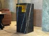 Marble Cube Table Black Long Decoration