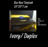 Cetak Custom Dus/ Kotak Nasi Kertas 25x20x7 cm Ivory/ Duplex