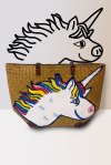 Handmade woven bag with paint from thai artist