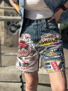 SHOTGUN Denim Shorts - Easter : Sunoco (S)