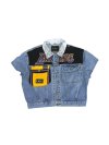 SCYTHE Denim Vest - LAKERS (square pocket)