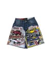 SLASHER Denim Shorts - Easter : Sunoco (S)