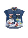 VIPER Sleeveless Denim Shirt - Sp*ngebob