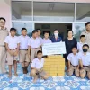 SK Foods (Thailand) Public Co., Ltd. donated school supplies to schools in communities near the factory. as a gift for Children's SK Foods (Thailand) Public Co., Ltd. donated school supplies to schools in communities near the factory. as a gift for Children's