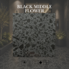 Black Middle Flower Terrazzo