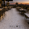 Snow Shadow Yellow Night Terrazzo