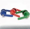 Classic-style interior door knob with triple-spindle mechanism, suitable for bedrooms, bathrooms, and general-purpose doors. Features a round knob design with integrated handle for easy use