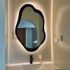 French-style cloud-shaped smart bathroom mirror / American minimalist bedroom dressing mirror / European-style artistic decorative mirror for entryway
