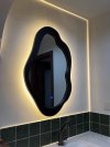 French-style cloud-shaped smart bathroom mirror / American minimalist bedroom dressing mirror / European-style artistic decorative mirror for entryway