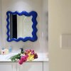Wave-shaped Bathroom Mirror with Cloud Design