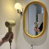 Nordic-style Oval Wall Mirror